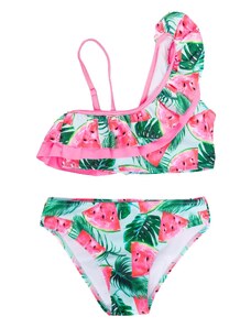 Yoclub Kids's Girls Two-Piece Swimming Costume LKD-0038G-A100