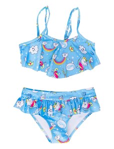 Yoclub Kids's Girls' Two-Piece Swimming Costume LKD-0030G-A100