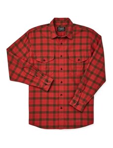 Filson Lt Wt Alaskan Guide Shirt - Red/Surplus Green