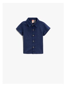 Koton Linen Blend Short Sleeve Shirt