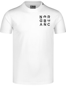 Nordblanc Bílé pánské tričko z organické bavlny COMPANY