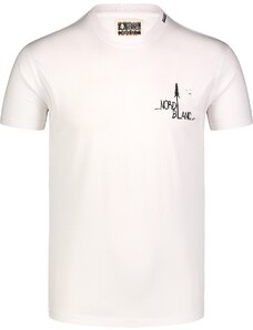 Nordblanc Bílé pánské tričko z organické bavlny AVENUE