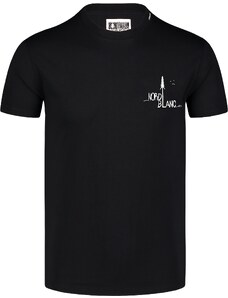 Nordblanc Černé pánské tričko z organické bavlny AVENUE