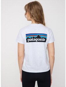 Patagonia P 6 Logo Responsibili (white)bílá