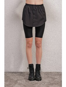 Bigdart 1888 Sweatshirt Undershirt Shirt Skirt - Black