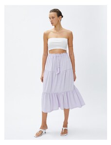 Koton Tiered Waist Midi Skirt