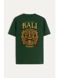 Hendrix Tričko, Barva Zelená, s Potiskem Amazing Bali