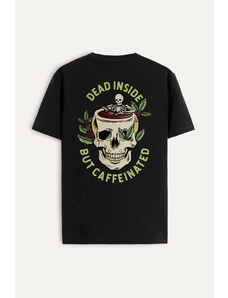 Hendrix Tričko, Barva Černá, s Potiskem Caffeinated