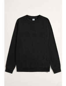 Hendrix Mikina, Barva Černá, s Potiskem Minimal Sweatshirt