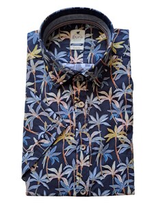 Košile Pure Casual Fit s krátkým rukávem - Havajská tmavá D61525_52103_985
