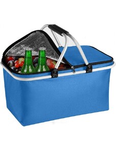 Skládací termo košík na nákupy a piknik s izolační vrstvou, 47x27x23cm, hmotnost 630g