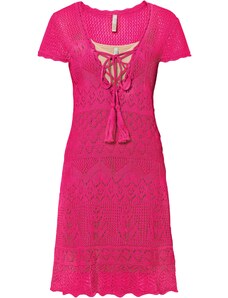 bonprix Pletené šaty Pink
