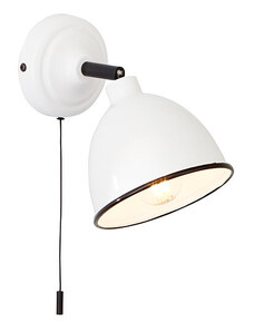 Brilliant97002/05 Nástěnná lampa s vypínačem TELIO bílá