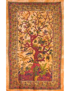 Indie Mandala malá TREE oranžová