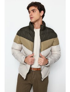 Trendyol Khaki Regular Fit větruodolná péřová bunda