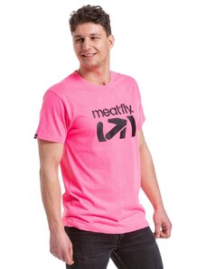 MeatFly Tričko Podium 2023 Neon Pink