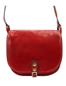 Kožená crossbody kabelka Florence 8863 červená