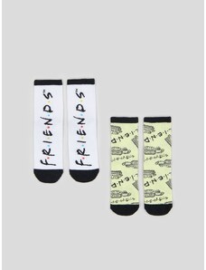 Sinsay - Sada 2 párů ponožek Friends - černá