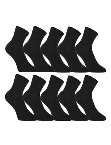 10PACK ponožky Styx kotníkové bambusové černé (10HBK960)