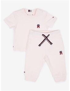 Tommy Hilfiger Sada holčičího trička a tepláků ve světle růžové barvě Tommy Hilf - Holky