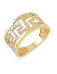Lillian Vassago Originální zlatý prsten se zirkony LLV59-GR014