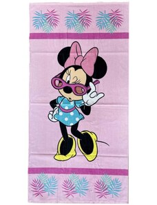 Himatsingka EU Plážová osuška Disney - Minnie Mouse - 100% bavlna, froté s gramáží 320 g/m² - 70 x 140 cm