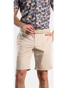 Alain Delon Béžové bavlnené krátke nohavice