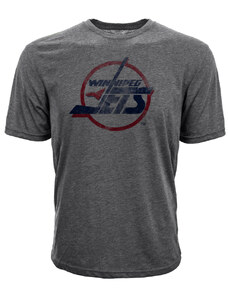 Winnipeg Jets pánské tričko grey Retro Tee Levelwear 67502