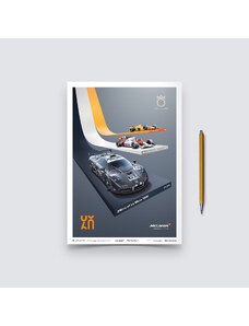 Automobilist Posters | McLaren Racing - The Triple Crown - 60th Anniversary, Mini Edition, 21 x 30 cm