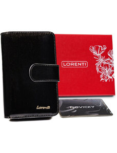 Černá dámská kožená peněženka Lorenti 76116-SH-RFID A