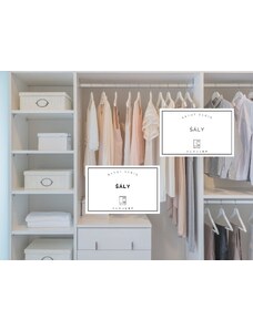 ŠÁLY - organizační samolepka do šatní skříně od DomaLEP