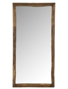 Dřevěné nástěnné zrcadlo J-line Reta 176 x 90 cm