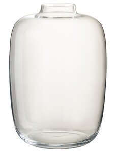 Čirá skleněná váza J-line Clot 25 cm