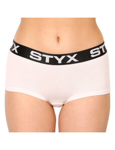 Dámské kalhotky Styx s nohavičkou bílé (IN1061)