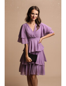 Světle fialové volánkové šaty Lilla