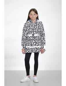 POIVRE BLANC S23-2300-JRGL/L 3-IN-1 RAIN COAT LEOPARD WHITE