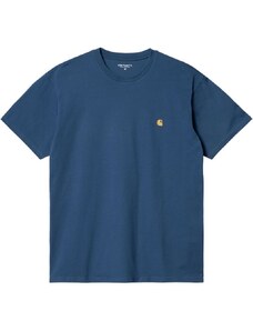 TRIKO CARHARTT WIP Chase S/S - modrá -