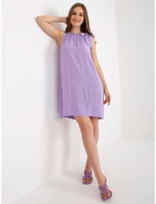 Fashionhunters Světle fialové šaty bez rukávů od OCH BELLA