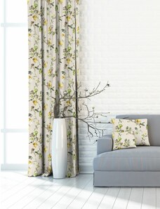 Forbyt Závěs dekorační nebo látka, OXY Květy stromu, žluto-zelné, 150 cm