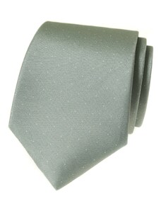 Avantgard Eukalyptově zelená luxusní pánská kravata s jemnými tečkami