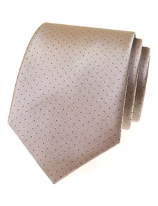 Avantgard Béžová luxusní pánská kravata s jemným vzorkem