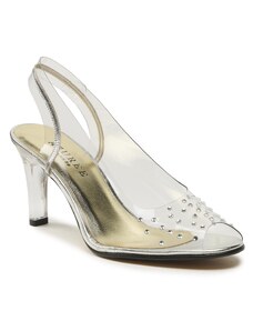 Stříbrné, plesové dámské boty | 650 kousků - GLAMI.cz