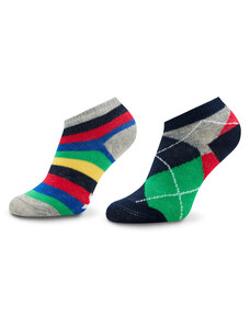 Sada 2 párů dětských nízkých ponožek United Colors Of Benetton