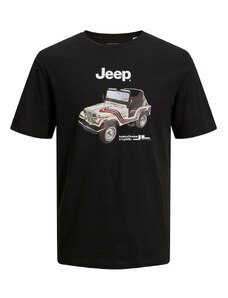 Jack and Jones Tričko Jeep Regular Fit černé