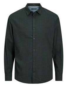 Jack & Jones Plus Košile 'Gingham' námořnická modř / tmavě zelená