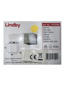 Lindby Lindby - LED Nástěnné svítidlo QUASO LED/4W/230V LW0539