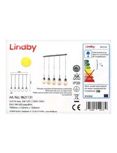 Lindby Lindby - LED Stmívatelný lustr na lanku BADO 5xLED/5W/230V LW0848