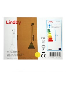 Lindby Lindby - Lustr na lanku ALECKS 1xE27/60W/230V LW0156