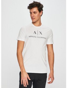 Tričko Armani Exchange bílá barva, s potiskem, 8NZTCJ Z8H4Z NOS
