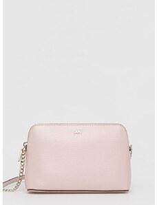 Kožená kabelka Dkny růžová barva, R83E3655